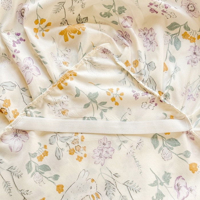 91家纺网 家纺一手货源 找家纺 莎臣豹 2025新款植物羊绒单品单件单床裙可配床裙三件套 秘境芳踪