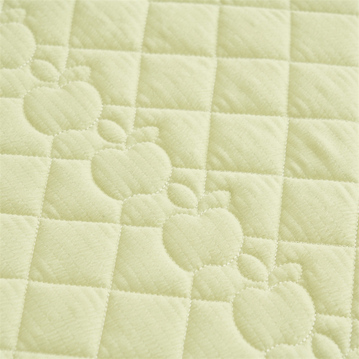 91家纺网 家纺一手货源 找家纺 恒爱家纺 2025新款A类泡泡纱床盖-杜鹃 芥末绿