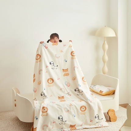 91家纺网 家纺一手货源 找家纺 （总）艾佳宝贝 2025新款A类儿童全棉多功能单被套可拆式夏被四季被子