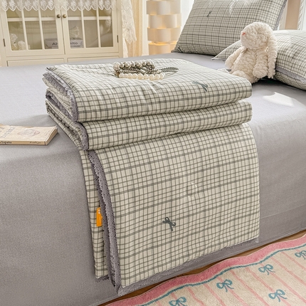 91家纺网 家纺一手货源 找家纺 （总）梦依依 2025新款小清新印花系列全棉夏被大豆夏被