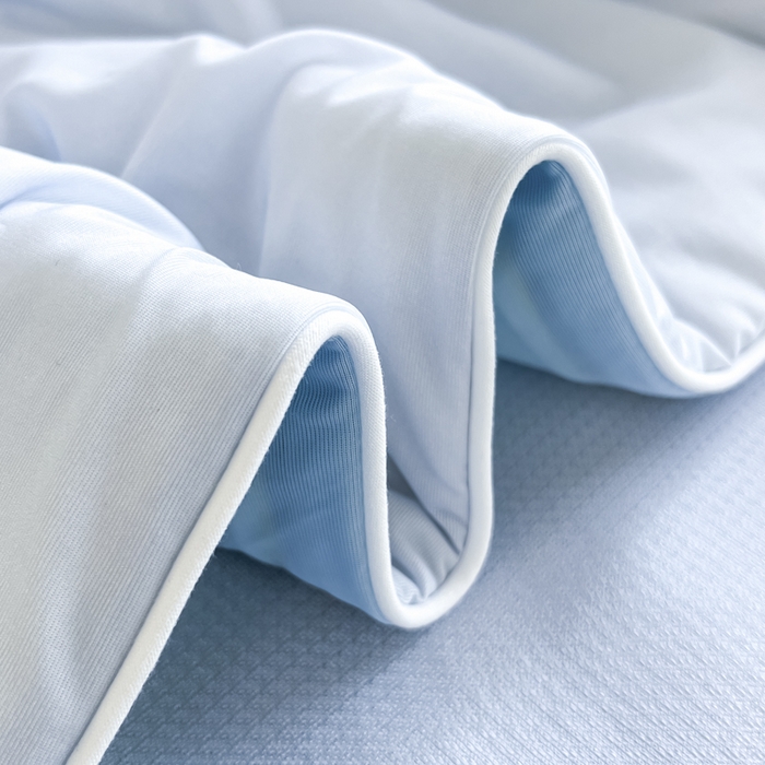 91家纺网 家纺一手货源 找家纺 博雅 2025新款A类大版数码印花冰丝凉席可组合凉感丝夏被-宇航员 滑板宇航员