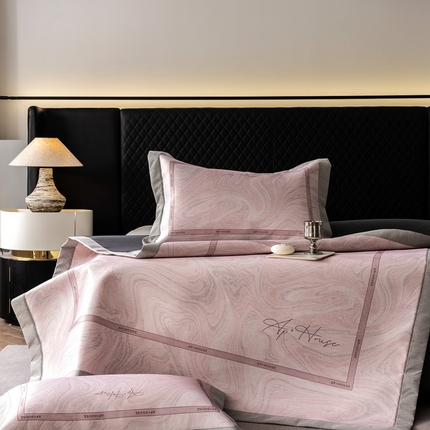 91家纺网 家纺一手货源 找家纺 （总）三味舒屋2025 凉感抗菌防螨印花冰丝养生席（新升级7A抗菌