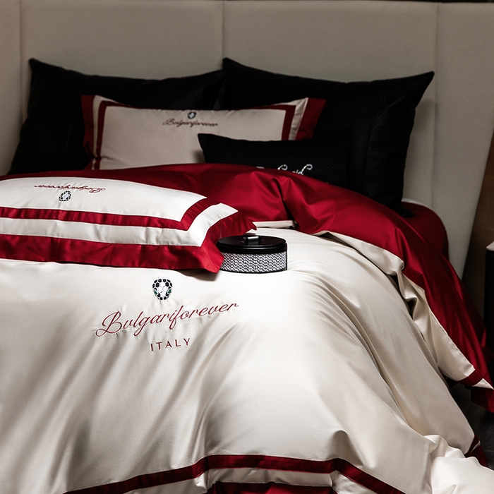 91家纺网 家纺一手货源 找家纺 （总）瑞雪家居 2025新款全棉50S双股长绒棉四件套-宝莱