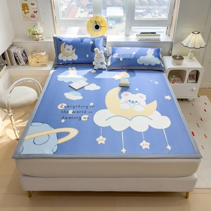 91家纺网 家纺一手货源 找家纺 （总）斯尔顿 2025新款炭光冰丝凉席