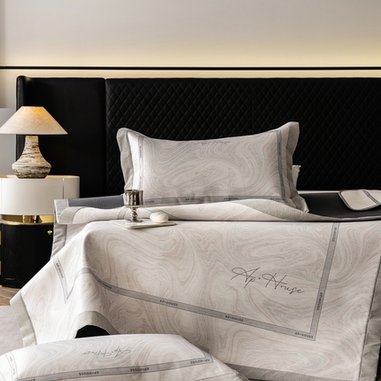 91家纺网 家纺一手货源 找家纺 （总）三味舒屋2025 凉感抗菌防螨印花冰丝养生席（新升级7A抗菌