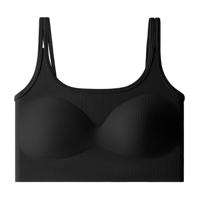 91家纺网 家纺一手货源 找家纺 （总）良品汇馆 2025新款【百搭双肩带文胸吊带】日式无印美背裹胸内衣良品女士文胸无钢圈打底内搭吊胸垫无缝抹胸