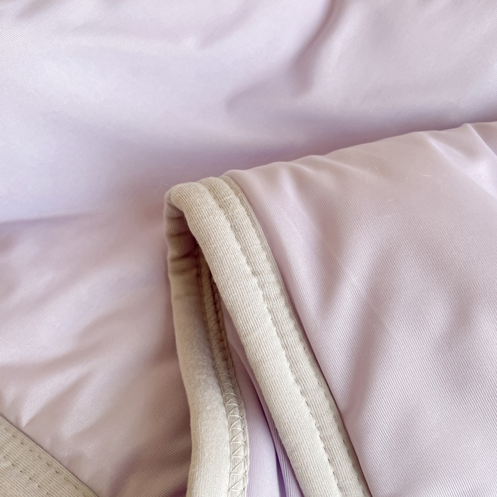 91家纺网 家纺一手货源 找家纺 欧邦2025新款纯色加厚乳胶床笠三件套 方格-浅紫