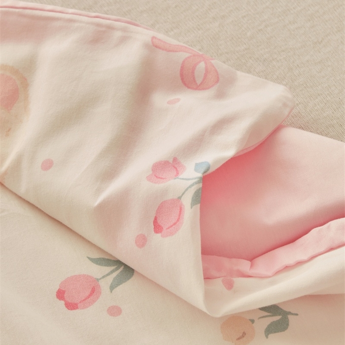 91家纺网 家纺一手货源 找家纺 艾佳宝贝 2025新款A类儿童全棉多功能单被套可拆式夏被 小香兔