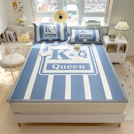 91家纺网 家纺一手货源 找家纺 （总）斯尔顿 2025新款炭光冰丝凉席