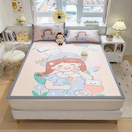 91家纺网 家纺一手货源 找家纺 （总）斯尔顿 2025新款炭光冰丝凉席