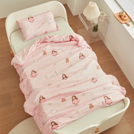 艾佳宝贝 2025新款A类儿童全棉多功能单被套可拆式夏被四季被子 甜甜小公主