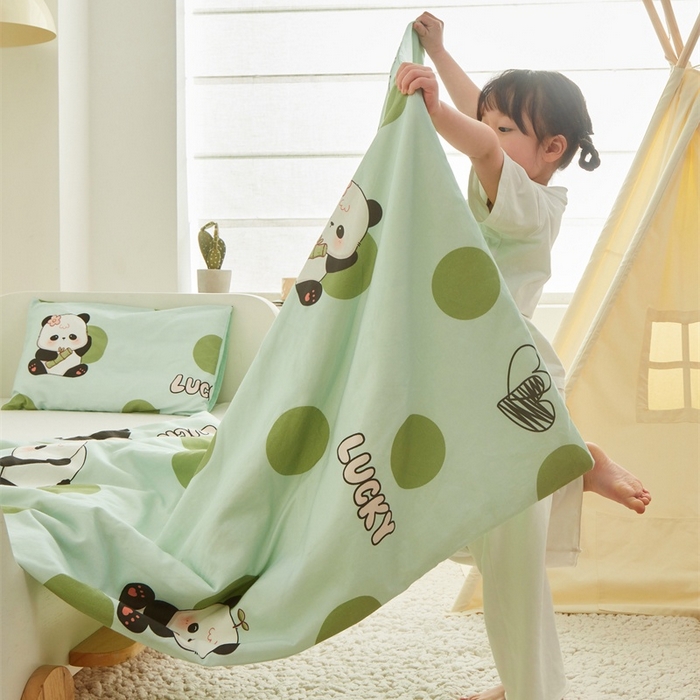 91家纺网 家纺一手货源 找家纺 （总）艾佳宝贝 2025新款A类儿童全棉多功能单被套可拆式夏被