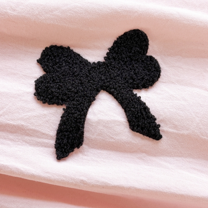 91家纺网 家纺一手货源 找家纺 老K (原美阁） 2025新款毛巾绣韩版单夏被空调被单品 蝴蝶结-粉