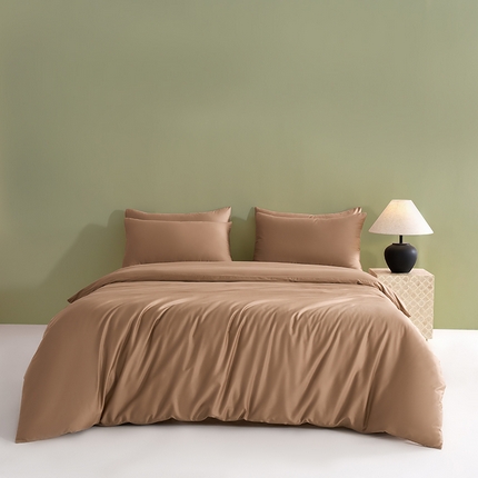 91家纺网 家纺一手货源 找家纺 （总）闲鱼家纺 2025春夏新款小黑标60全棉纯棉四件套系列场景2 单被套被套单件