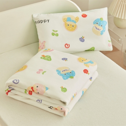 艾佳宝贝 2025新款A类儿童全棉多功能单被套可拆式夏被 贪吃蛇