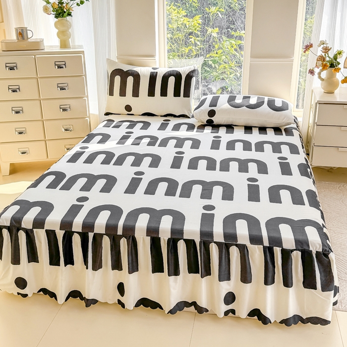 91家纺网 家纺一手货源 找家纺 莎臣豹 2025新款植物羊绒单品单件单床裙可配床裙三件套 克里斯丁