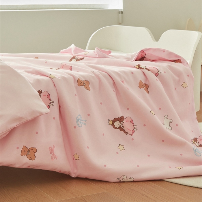 91家纺网 家纺一手货源 找家纺 艾佳宝贝 2025新款A类儿童全棉多功能单被套 甜甜小公主