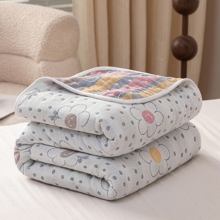 91家纺网 家纺一手货源 找家纺 （总）乐家毛巾被（工厂自产自销） 2025春夏新款亲肤舒适六层纱布被