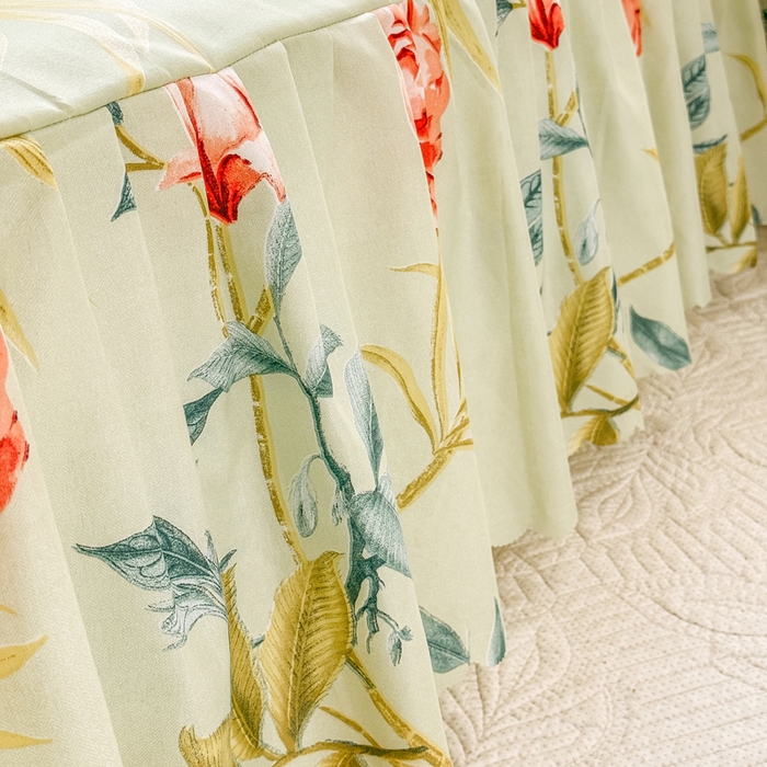 91家纺网 家纺一手货源 找家纺 莎臣豹 2025新款植物羊绒单品单件单床裙可配床裙三件套 如沐春风