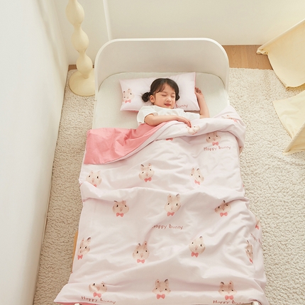 91家纺网 家纺一手货源 找家纺 （总）艾佳宝贝 2025新款A类儿童全棉多功能单被套可拆式夏被四季被子