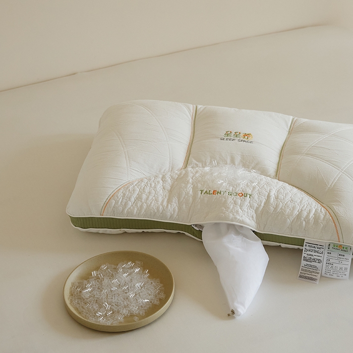 91家纺网 家纺一手货源 找家纺 2025新款星星荞护颈枕枕头枕芯 定型分区护颈枕-一对装（甜荞麦壳）