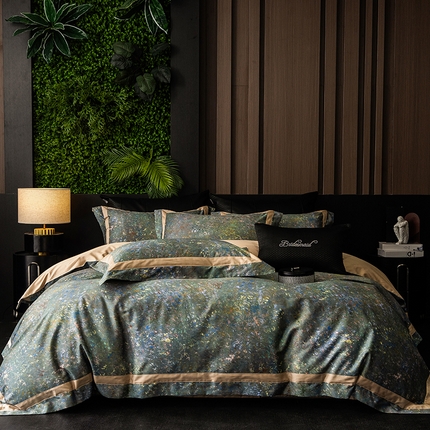 91家纺网 家纺一手货源 找家纺 （总）瑞雪家居 2025新款全棉50S数码印花长绒棉四件套