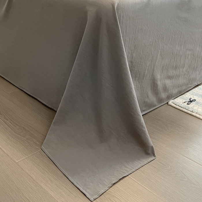 91家纺网 家纺一手货源 找家纺 优卡迪家纺馆 2025新款水洗棉毛巾绣四件套（下载文件夹包含买家秀） 彩虹狗-杏色