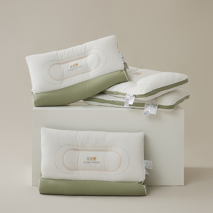 91家纺网 家纺一手货源 找家纺 2025新款星星荞护颈枕枕头枕芯 反牵引护颈枕-单只装（PE软管）