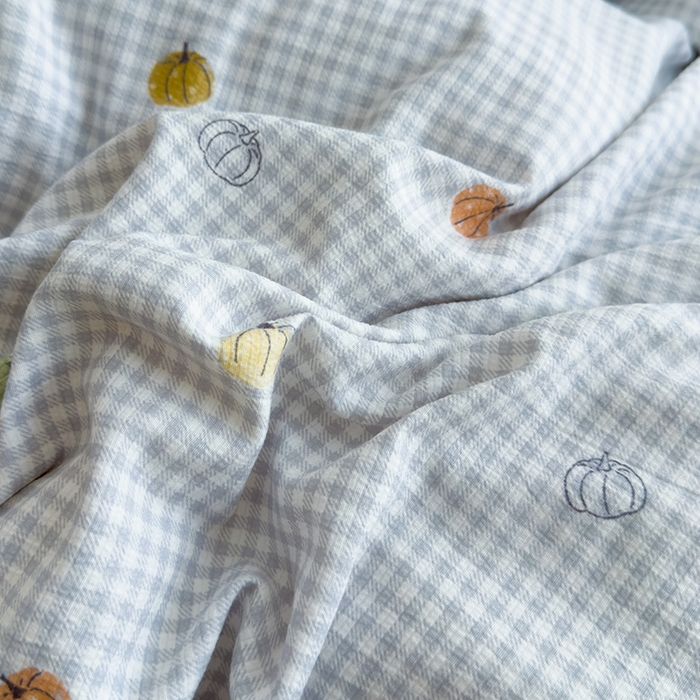 91家纺网 家纺一手货源 找家纺 竹合家纺 2025新款春日碎花法式镂空花边款式提花皱皱四件套 法式-小南瓜灰