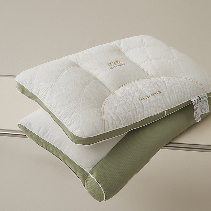 91家纺网 家纺一手货源 找家纺 2025新款星星荞护颈枕枕头枕芯 定型分区护颈枕-一对装（PE软管）