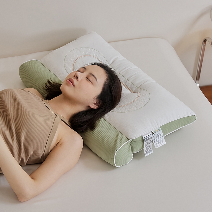 91家纺网 家纺一手货源 找家纺 2025新款星星荞护颈枕枕头枕芯 反牵引护颈枕-单只装（PE软管）