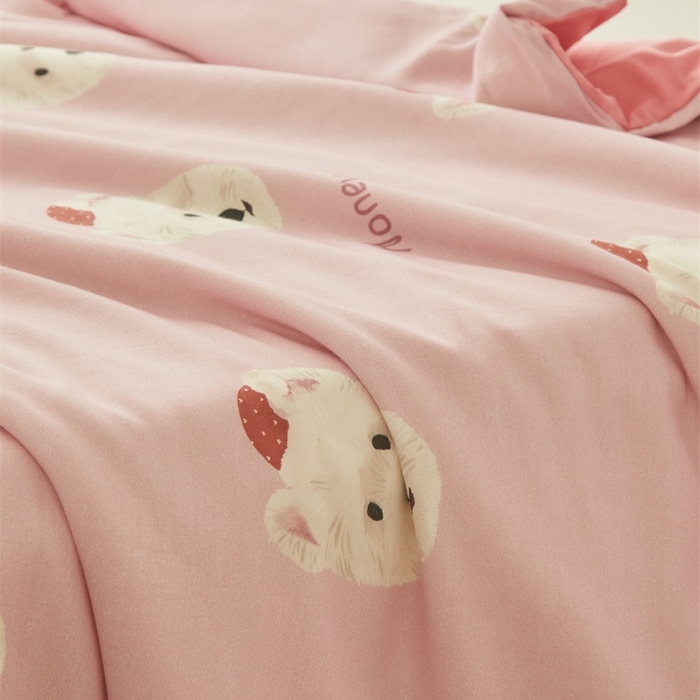 91家纺网 家纺一手货源 找家纺 艾佳宝贝 2025新款A类儿童全棉多功能单被套 乖萌小狗
