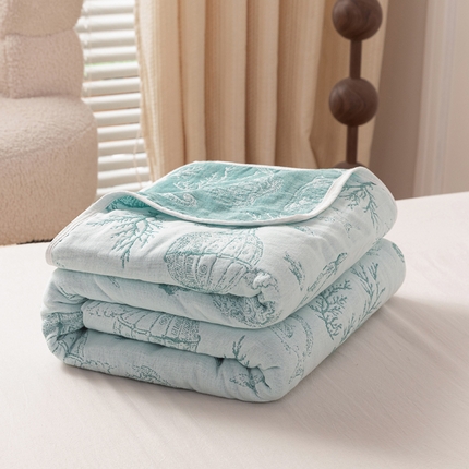 91家纺网 家纺一手货源 找家纺 （总）乐家毛巾被（工厂自产自销） 2025春夏新款亲肤舒适六层纱布被