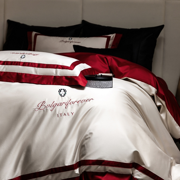 91家纺网 家纺一手货源 找家纺 （总）瑞雪家居 2025新款全棉50S双股长绒棉四件套-宝莱