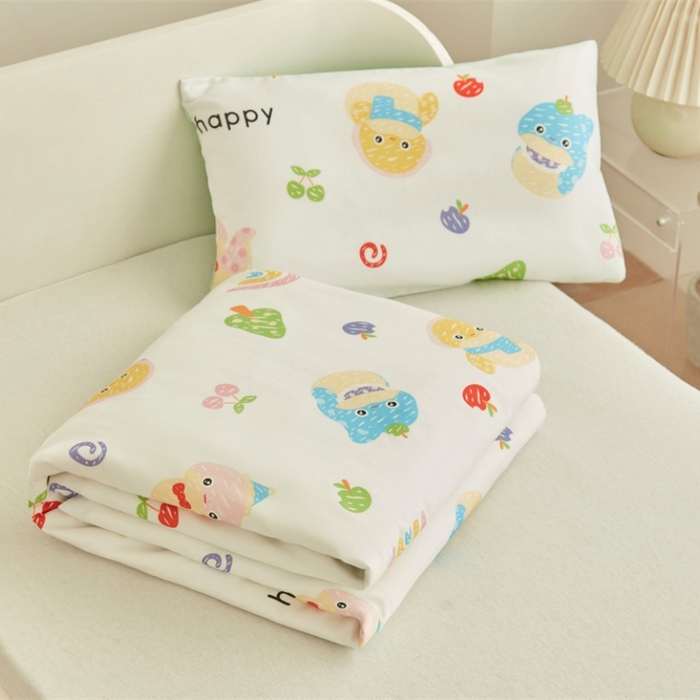 91家纺网 家纺一手货源 找家纺 艾佳宝贝 2025新款A类儿童全棉多功能单被套 贪吃蛇