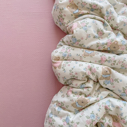 91家纺网 家纺一手货源 找家纺 （总）仟网汇 2025新款有氧全棉双层纱四件套