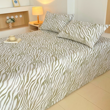 91家纺网 家纺一手货源 找家纺 （总）春皖家纺 2025新款A类全棉简约老粗纱布四件套风格一-普通款单枕套