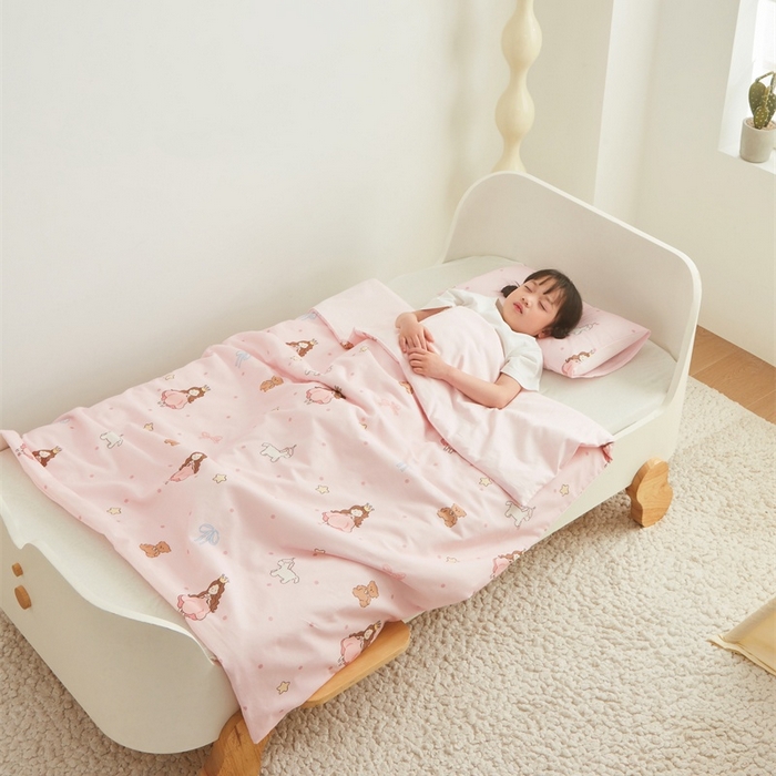 91家纺网 家纺一手货源 找家纺 艾佳宝贝 2025新款A类儿童全棉多功能单被套 甜甜小公主