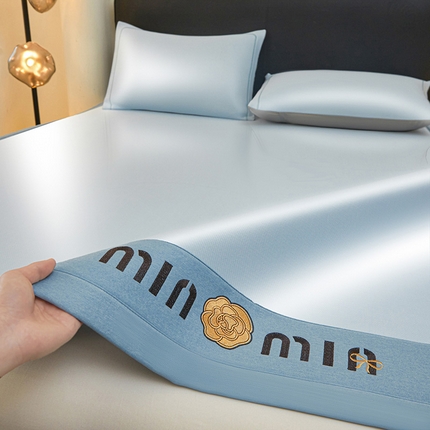 全季家居 2025新款全季家居5A抗菌min系列凉感冰丝席 床席-天蓝