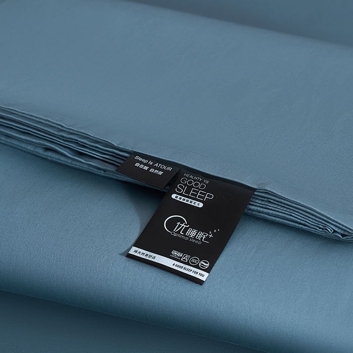 91家纺网 家纺一手货源 找家纺 闲鱼家纺 2025新款亲肤舒适60S黑标A类全棉纯色四件套单被套单床笠-风格一单被套单床笠-风格二 北欧蓝