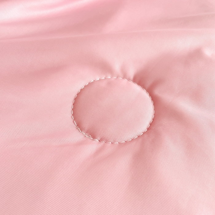 91家纺网 家纺一手货源 找家纺 欧邦2025新款纯色加厚乳胶床笠三件套 方格-豆粉