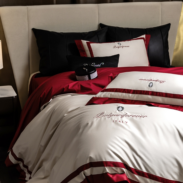 91家纺网 家纺一手货源 找家纺 （总）瑞雪家居 2025新款全棉50S双股长绒棉四件套-宝莱