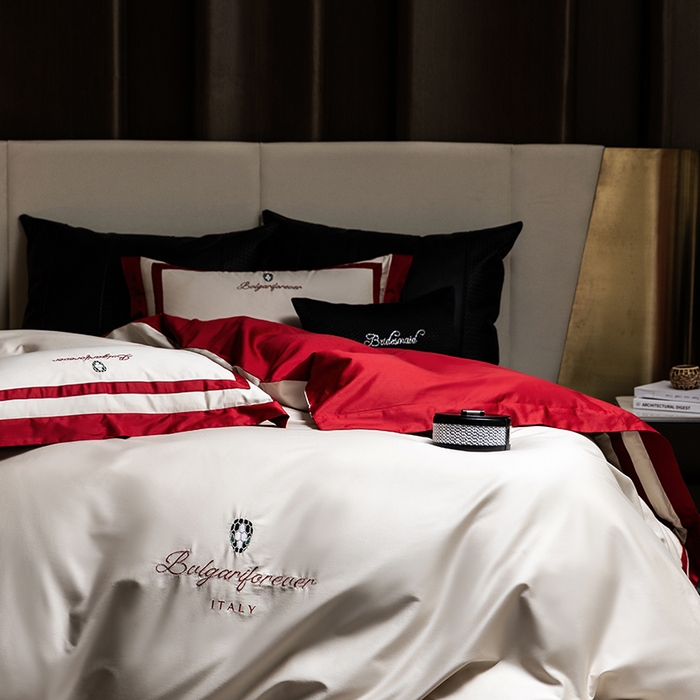 91家纺网 家纺一手货源 找家纺 （总）瑞雪家居 2025新款全棉50S双股长绒棉四件套-宝莱