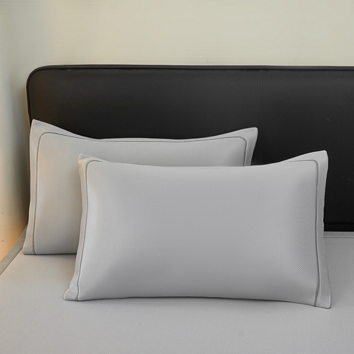 91家纺网 家纺一手货源 找家纺 全季家居 2025新款全季家居5A抗菌min系列凉感冰丝席 床席-银灰