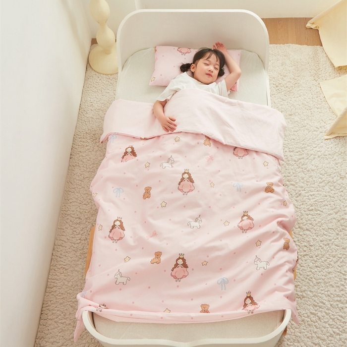 91家纺网 家纺一手货源 找家纺 艾佳宝贝 2025新款A类儿童全棉多功能单被套 甜甜小公主