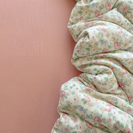 91家纺网 家纺一手货源 找家纺 仟网汇 2025新款有氧全棉双层纱四件套 惠仁