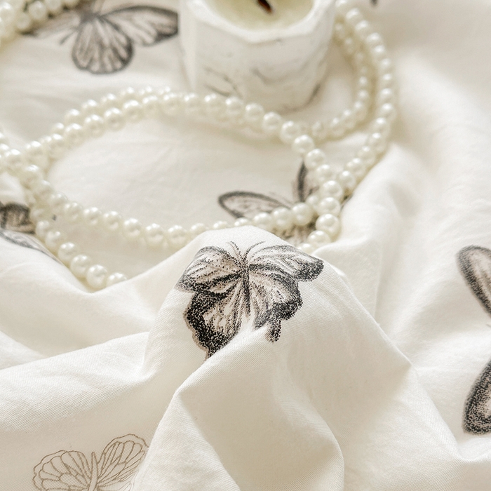 91家纺网 家纺一手货源 找家纺 佳一家纺 2025新款亲肤水洗棉夏被 蝶舞