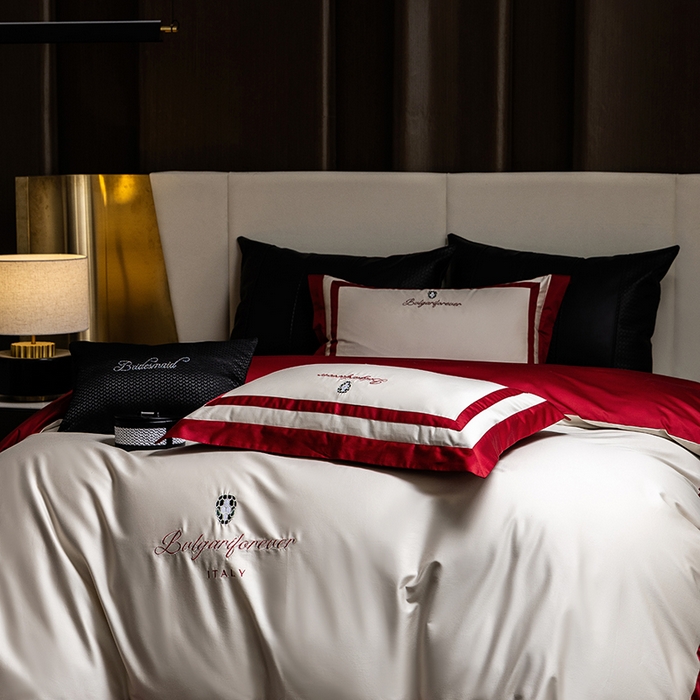 91家纺网 家纺一手货源 找家纺 （总）瑞雪家居 2025新款全棉50S双股长绒棉四件套-宝莱