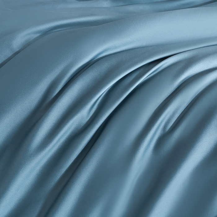 91家纺网 家纺一手货源 找家纺 闲鱼家纺 2025新款亲肤舒适60S黑标A类全棉纯色四件套单被套单床笠-风格一单被套单床笠-风格二 北欧蓝