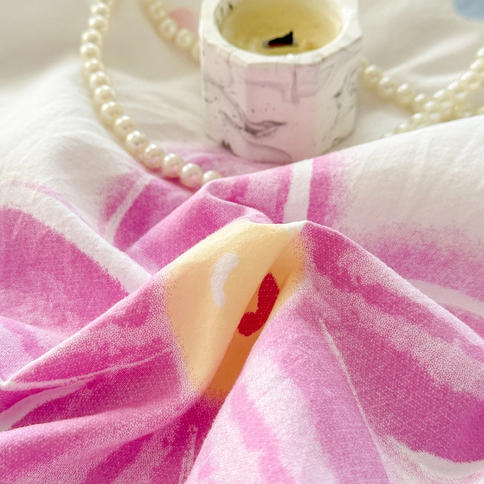 91家纺网 家纺一手货源 找家纺 佳一家纺 2025新款亲肤水洗棉夏被 夏日如花